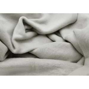 Couverture Uni Coton Silver, Biederlack