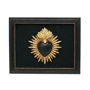 Décoration murale Ex-voto noir 13,5 x 16,5 cm, Emdé