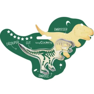 Découpoir + embosseur bois Dinosaure, Scrapcooking
