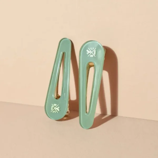 Deux Barrettes Vert d'eau, Bachca