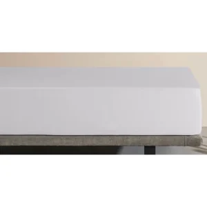 Drap housse gris perle Respira, Velfont