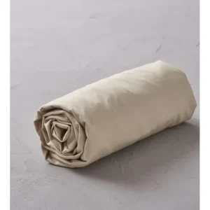 Drap Housse Percale Beige Épeautre, Sylvie Thiriez