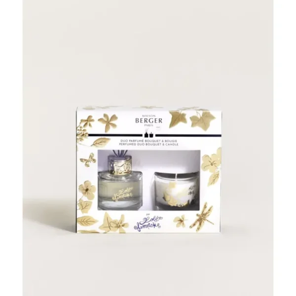 Duo mini Bouquet & Bougie Lolita Lempicka Transparent, Maison Berger