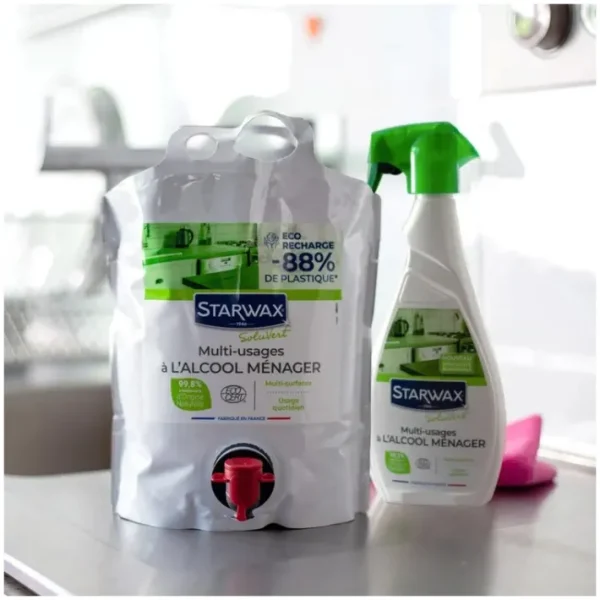 Eco recharge Multi-usages à l'alcool ménager Soluvert, Starwax