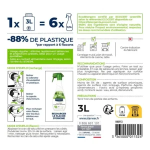 Eco recharge Multi-usages à l'alcool ménager Soluvert, Starwax