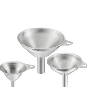 Ensemble de 3 mini-entonnoirs inox Versare, Gefu