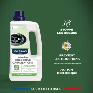 Entretien Biologique Canalisations sans Javel, Starwax