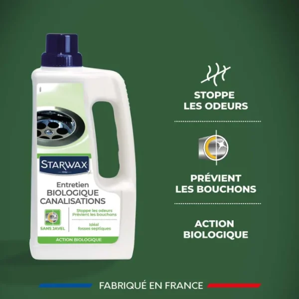 Entretien Biologique Canalisations sans Javel, Starwax
