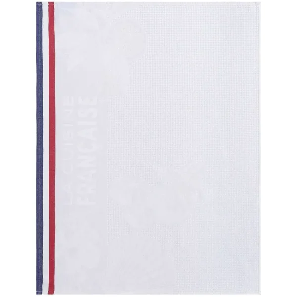 Essuie-mains Gastronomie Blanc, Le Jacquard Français