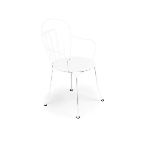 Fauteuil Louvre blanc empilable, Fermob