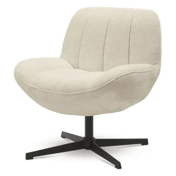 Fauteuil pivotant Pauline Écru, Opjet