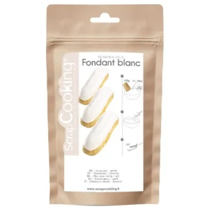 Fondant blanc en poudre pour glaçage 150 g, ScrapCooking