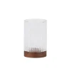 Gobelet de salle de bain en Verre et Acacia, Andrea House