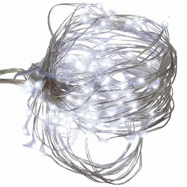 Guirlande électrique micro LED Blanc pur, Blachère illumination
