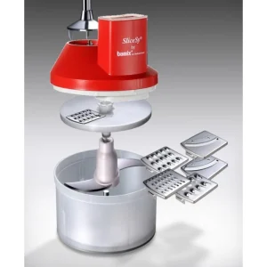 Hachoir Multifonctions Slicesy Rouge, Bamix