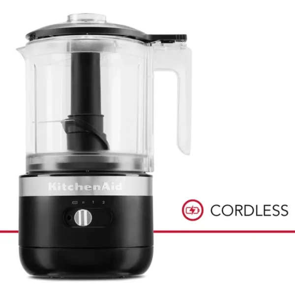 Hachoir sans fil noir 1,19 L 5KFCB519EBM, KitchenAid