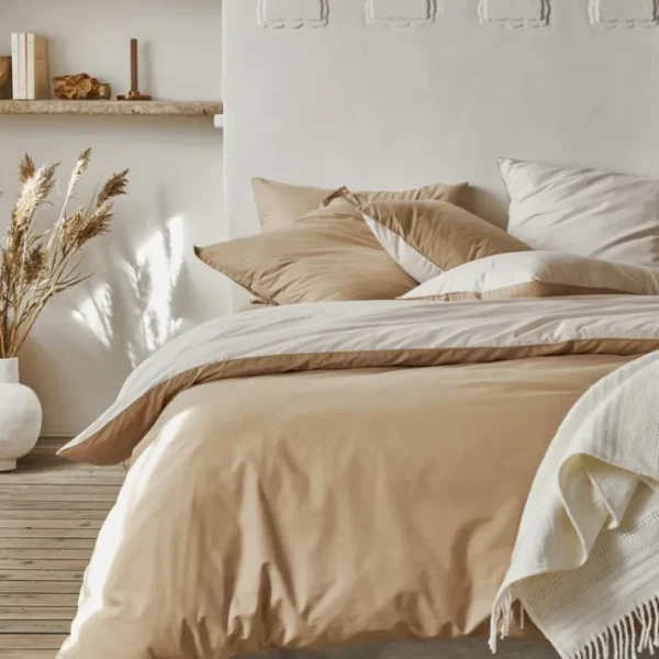 Housse de couette Bons Jours Sable Crème, Essix