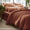 Housse de couette Gaze de coton Gaïa Terracotta, L'effet papillon