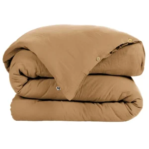 Housse de couette Gaze de coton Gaïa Camel, L'effet papillon