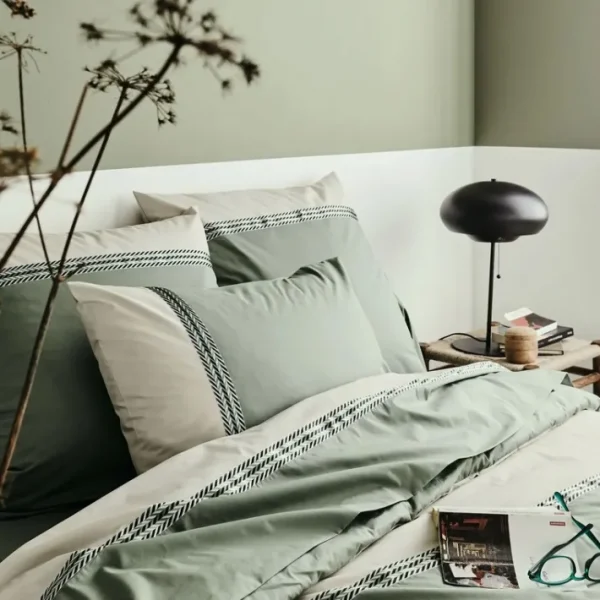 Housse de couette Noa Kaki, Tradilinge