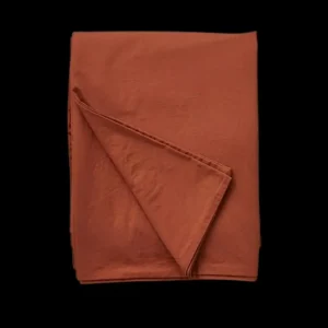 Housse de couette Percale Orange Argile, Sylvie Thiriez