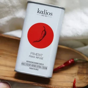 Huile d'Olive infusée au Piment, Kalios