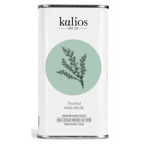 Huile d'Olive Infusée au Thym, Kalios