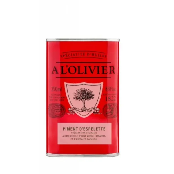 Huile d'olive Piment d'Espelette, A L'OLIVIER