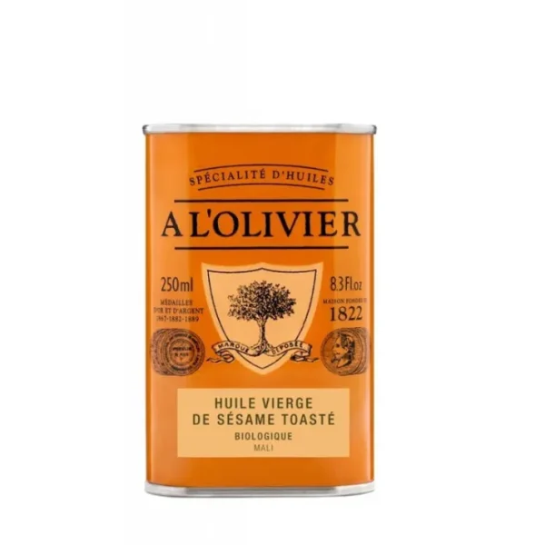 Huile vierge de Sésame toasté biologique, A L'OLIVIER