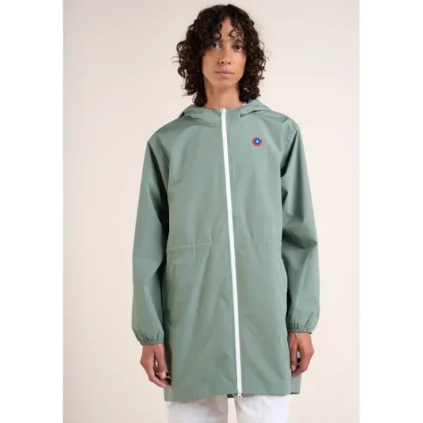 Imperméable Long Amelot Sauge, Flotte