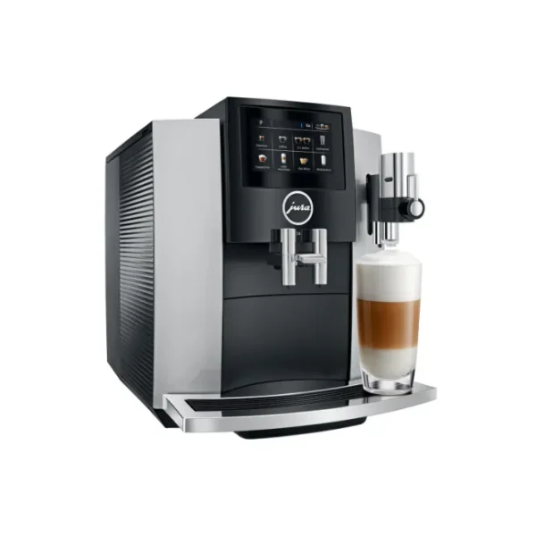 JURA Machine Automatique à Café S8 Moonlight Silver EA