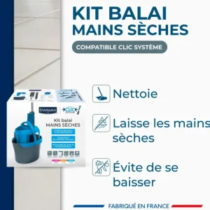 Kit Balai mains sèches Clic Système, Starwax