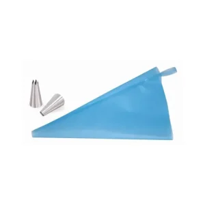 Kit poche pâtissière réutilisable Grand Modèle + 2 douilles inox, Gobel