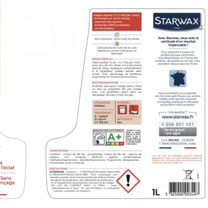 Lait de brillance pour Terres cuites et Tomettes, Starwax