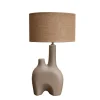 Lampe céramique Kharaï et abat-jour jute, Chehoma