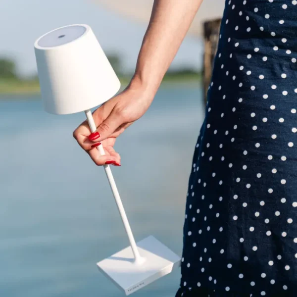 Lampe de table Poldina Blanc, Zafferano