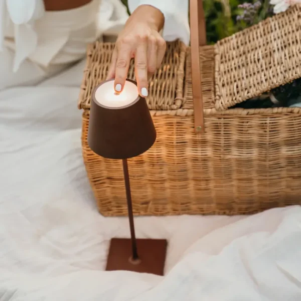 Lampe de table Poldina Corten, Zafferano