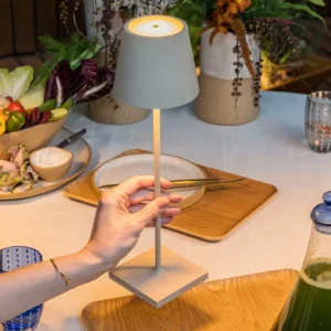 Lampe de table Poldina Sand, Zafferano