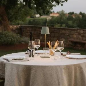 Lampe de table Poldina Sage Green, Zafferano