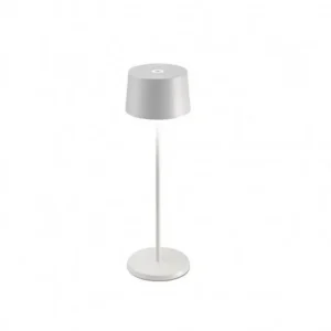 Lampe Olivia Blanche 11x35 cm, Zafferano