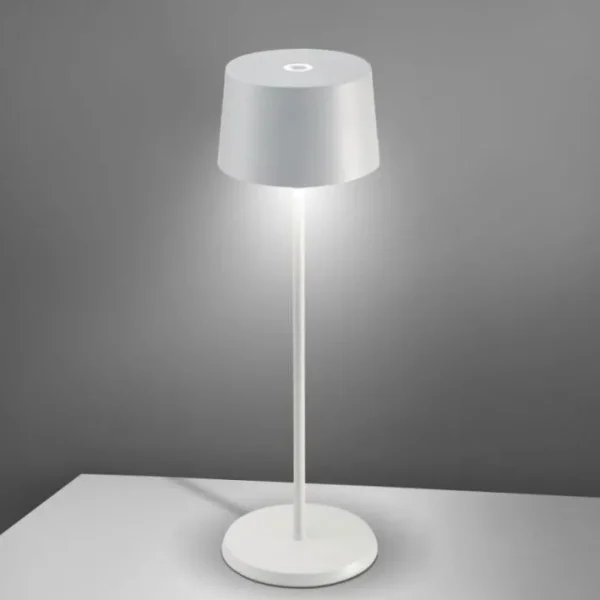 Lampe Olivia Blanche 11x35 cm, Zafferano