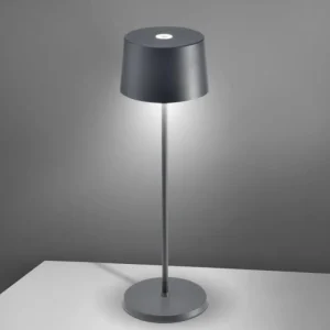 Lampe Olivia Grise 11 x 35 cm, Zafferano