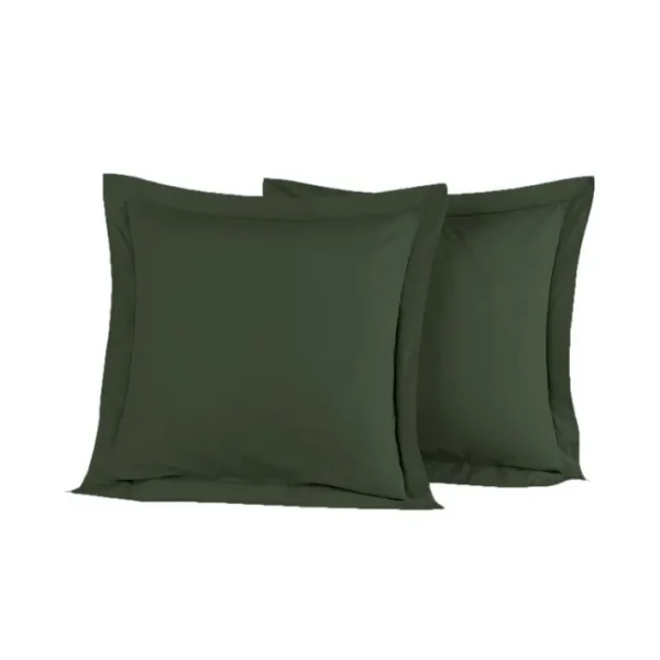 Lot de 2 taies d'oreiller Soft Percale Eucalyptus, Sensei