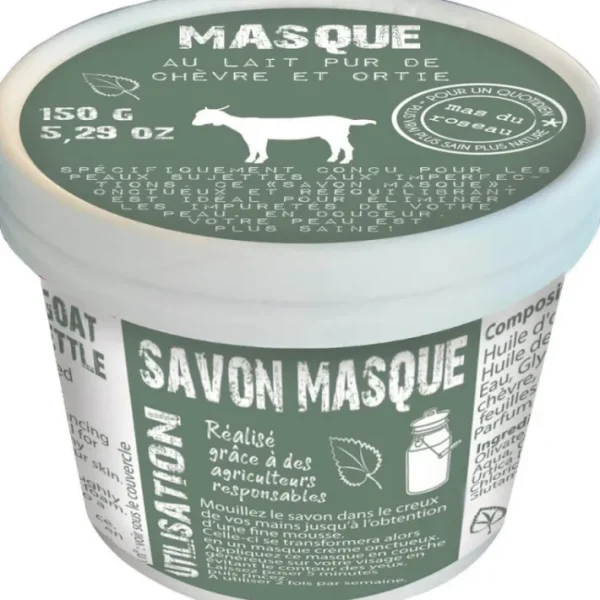 Masque lait pur de Chèvre et ortie, mas du roseau