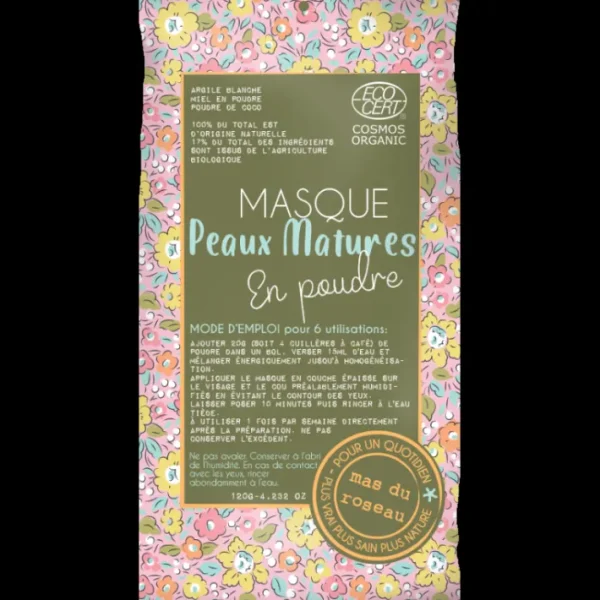 Masque Peaux matures en poudre, mas du roseau