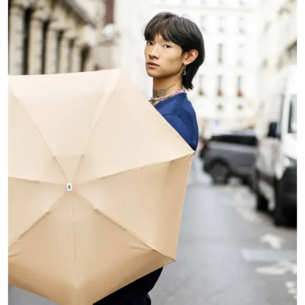 Micro-parapluie Beige Crème Camille, Anatole