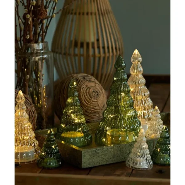 2 mini-sapins transparents led Lucy, Sirius