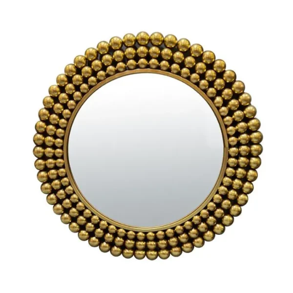 Miroir 70 cm Métal doré Boules, Emdé