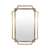 Miroir Art Déco métal doré 60 x 90 cm, Emdé