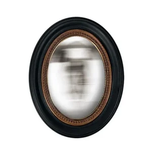 Miroir convexe ovale perle 24 x 19 cm, Emdé
